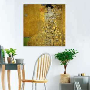تابلو نقاشی زن طلایی