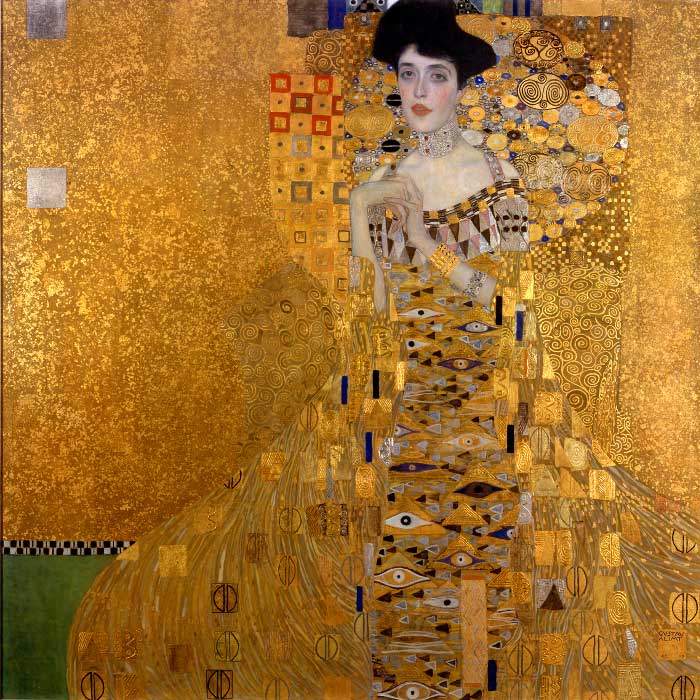 تابلو نقاشی زن طلایی