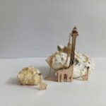 گردنبند و گوشواره به طرح زرافه
