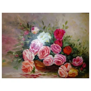 نقاشی سبد گل